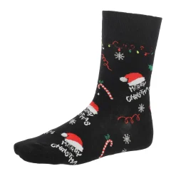 O'malley Kerstkleding<Kerstsok Merry zwart 39-43
