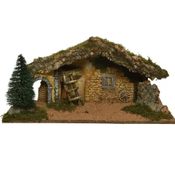 Kerstdorp|Kerstdecoratie<Kerststal led 58 x 25 cm