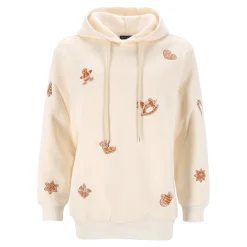 Kerstkleding<Kersttrui Ginger creme S