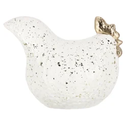 Van Cranenbroek Pasen|Woondecoratie<Kip wit goud 15cm