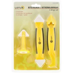 Lotus Verfspullen<Kitstrijker met kitverwijderaar set 3-delig