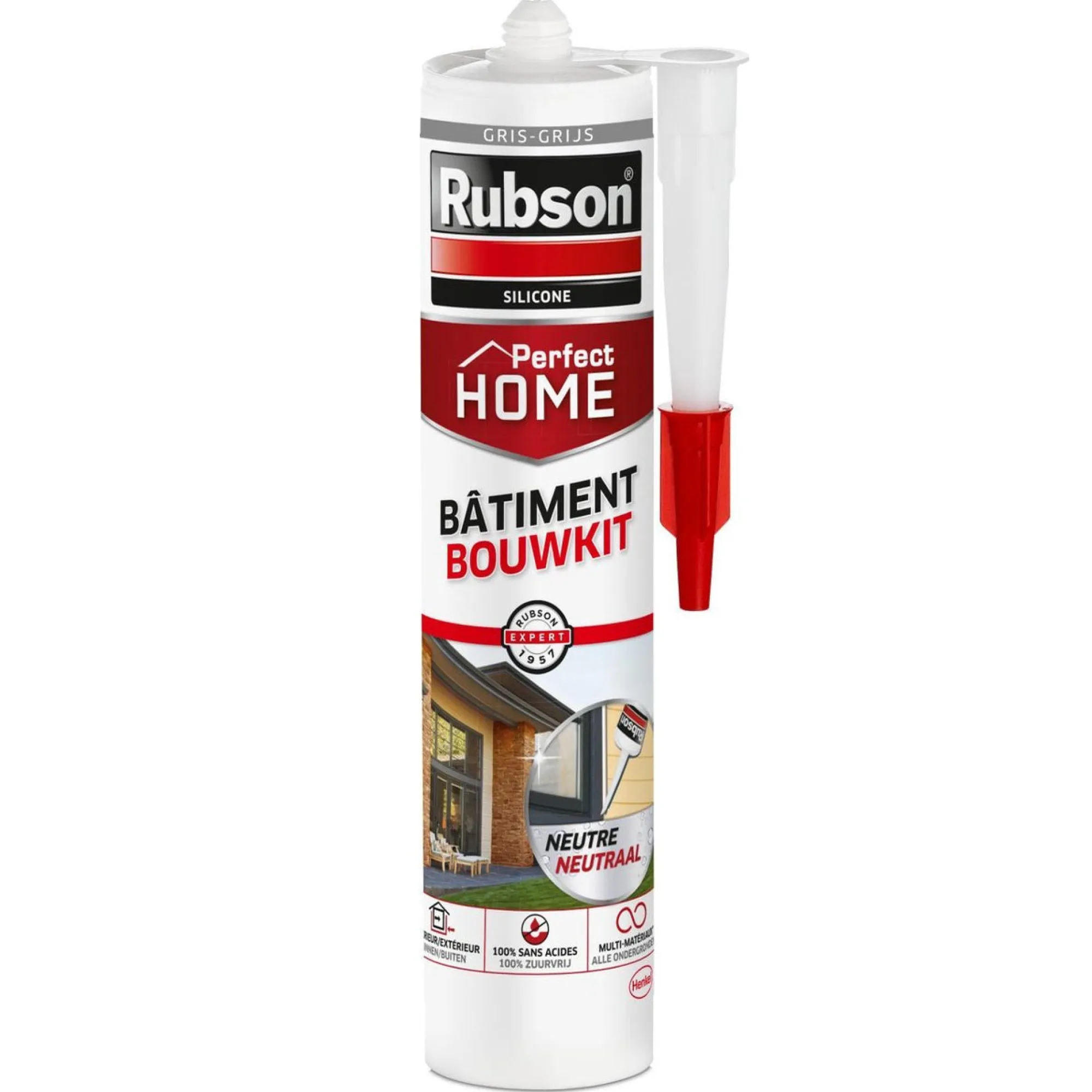 Rubson Verfspullen<Kit voeg Bouw grijs