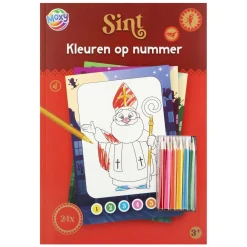 Creative Craft Group Kerstdecoratie<Kleuren op nummer Sint