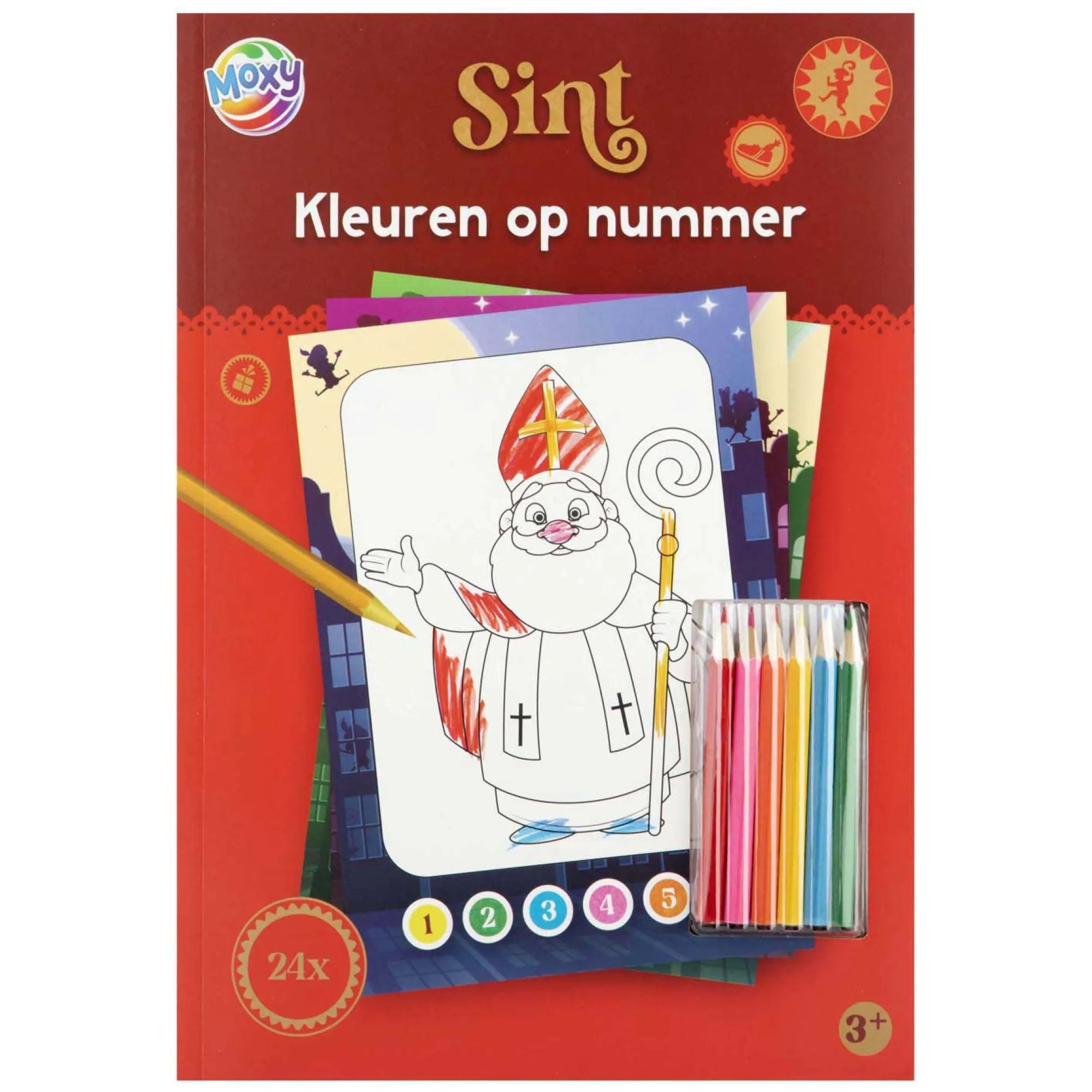 Creative Craft Group Kerstdecoratie<Kleuren op nummer Sint