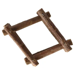 Friendly Pet Voer- En Drinkbakken Knaagdier<Knaagdier hooiruif vierk hout 15cm