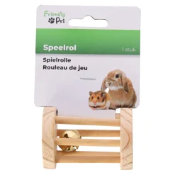 Friendly Pet Knaagdier Speelgoed<Knaagdier rol+bel hout 7cm