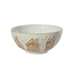 Decoris Kerstdecoratie<Kom ginger 3D Ø14 cm