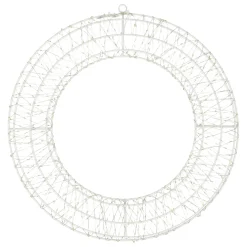 O'malley Kerstdecoratie|Kerstverlichting<Krans draad plat 38cm 480LED-ww