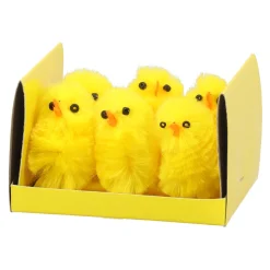 O'malley Pasen<Kuiken chenille 6st geel