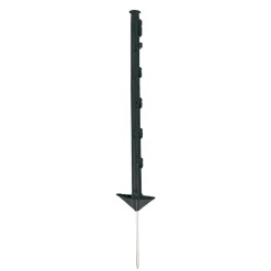 Koltec Afrastering<Kunststofpaal 70cm zwart 10st