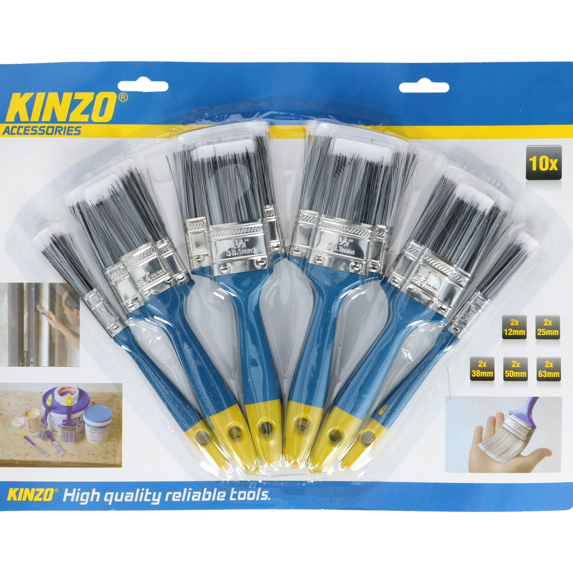 Kinzo Verfspullen<Kwastenset 10st