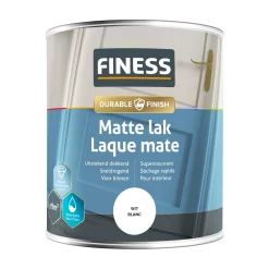 Finess Lakken<Lak waterb mat wit 1410 750ml