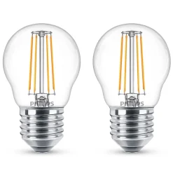 Philips Binnenverlichting<Lamp LED bol deco 40w E27 2st.