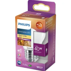 Philips Binnenverlichting<Lamp LED bol mat dimbaar40W E27