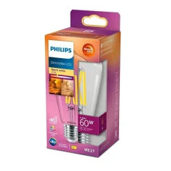 Philips Binnenverlichting<Lamp LED Edison dimbaar 60W E27