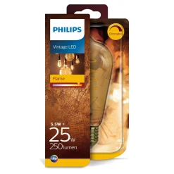 Philips Binnenverlichting<Lamp LED Edison met spiraal dimbaar Vintage 25W E27