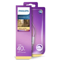 Philips Binnenverlichting<Lamp LED kaars deco dimbaar 40W E14