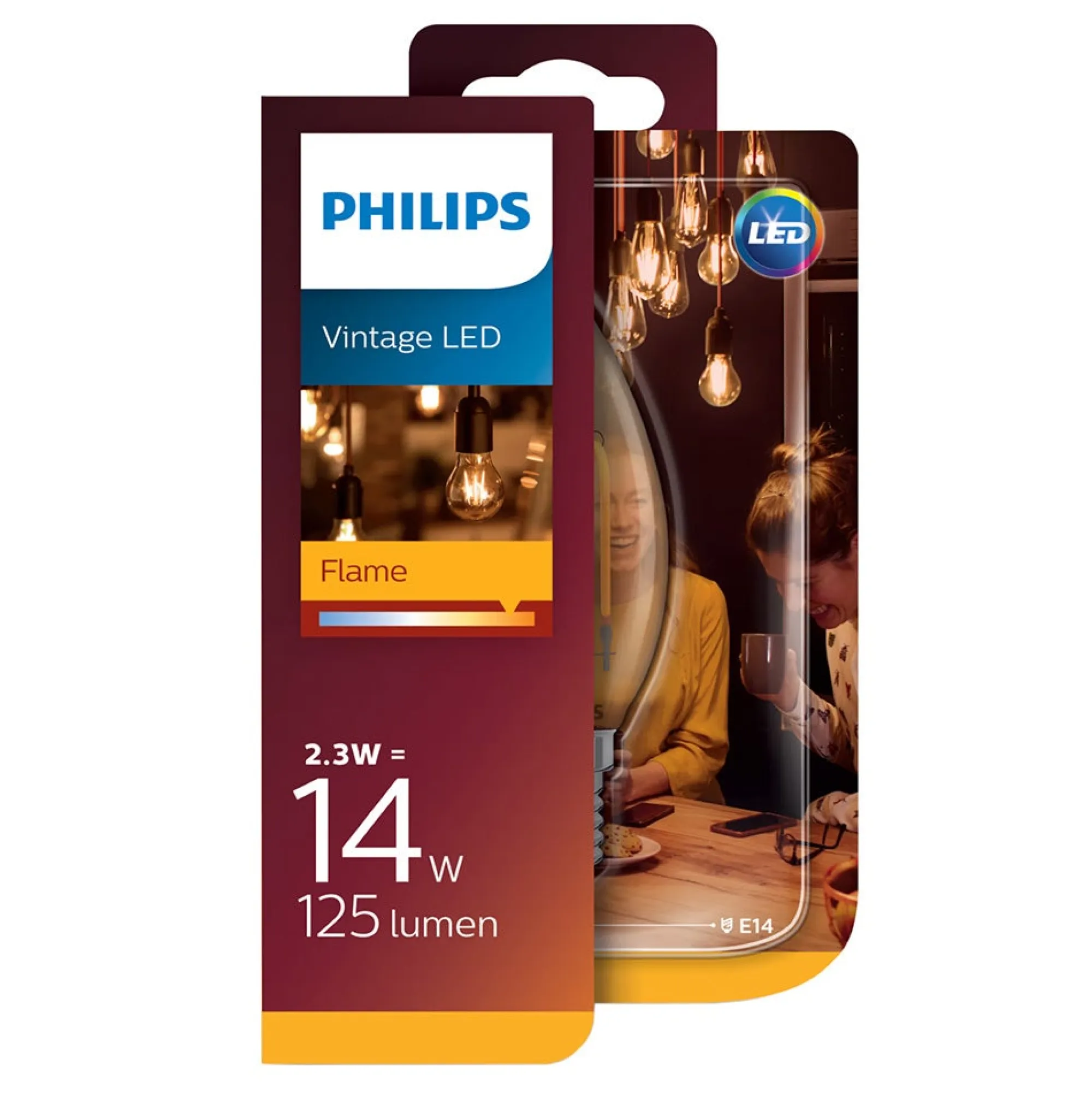 Philips Binnenverlichting<Lamp LED kaars Vintage 14W E14