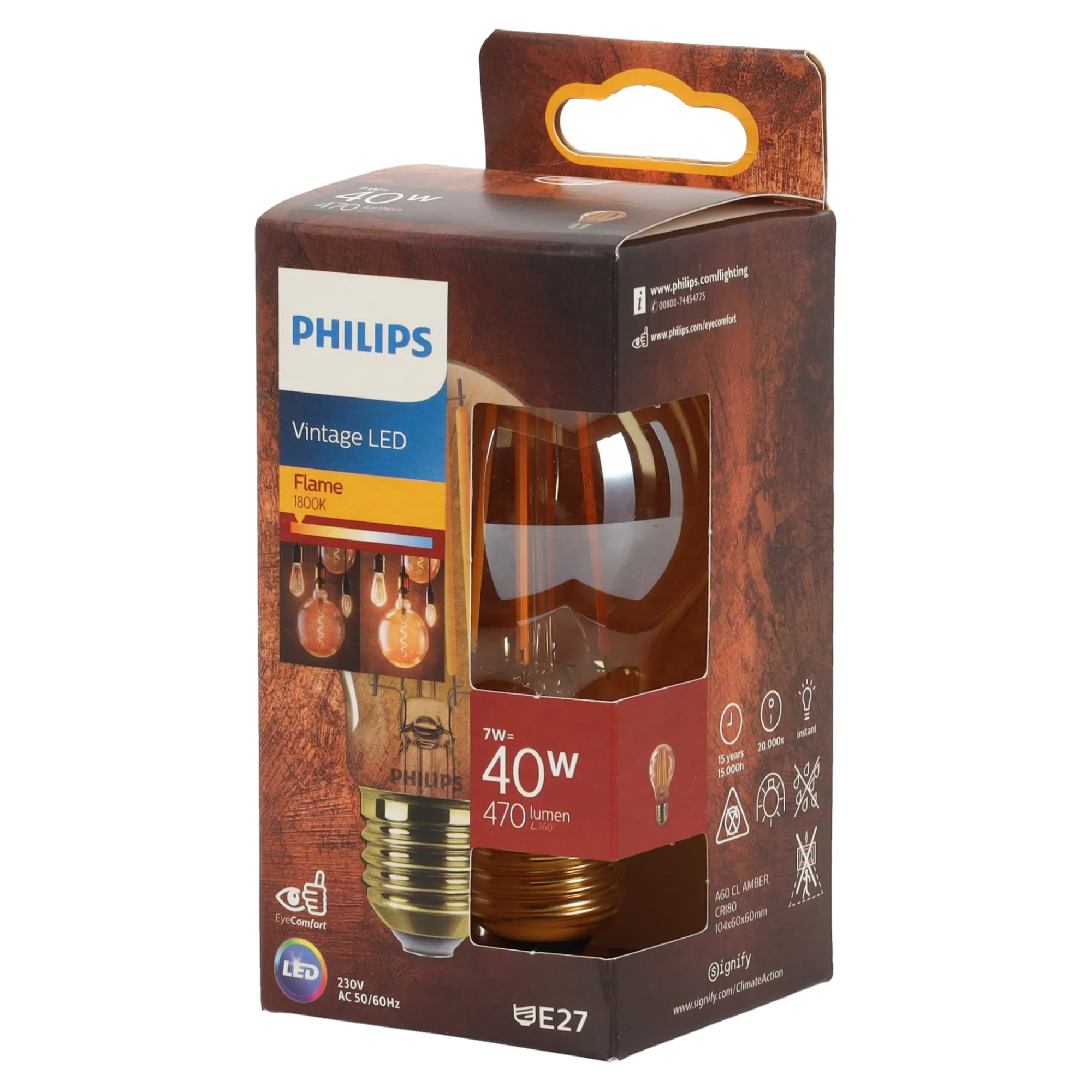 Philips Bouwlampen<Lamp LED peer gold 40W E27