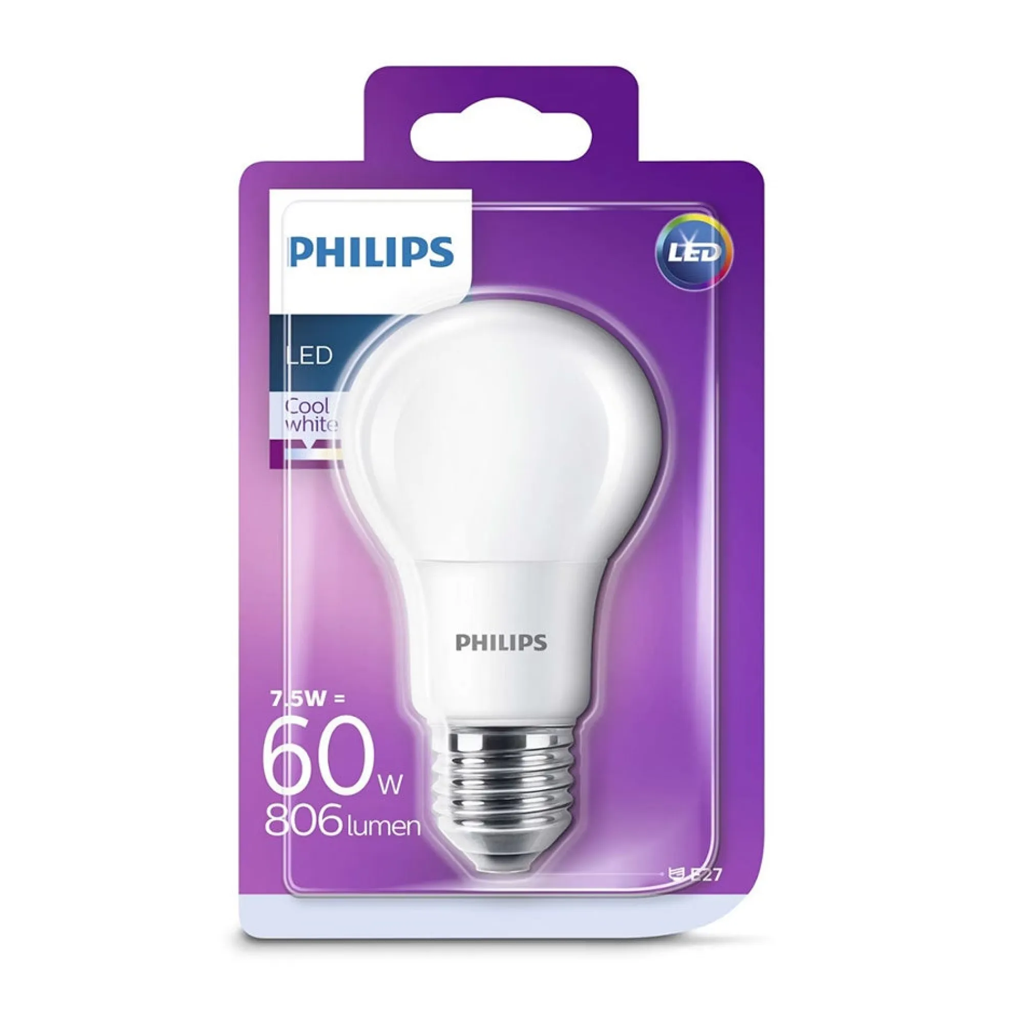 Philips Binnenverlichting<Lamp LED peer mat 60W E27