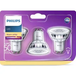 Philips Binnenverlichting<Lamp LED spot 50W GU10 3st.