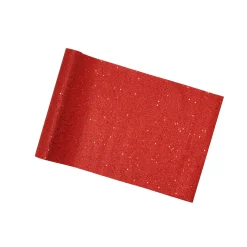 Woondecoratie<Loper glitter rood 28 x 300 cm