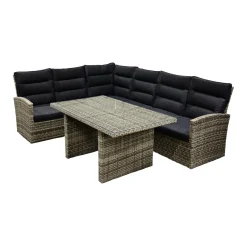 Bois le Duc Loungesets<Loungeset antonio Lunar grey met kussen