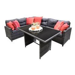 Bois le Duc Loungesets<Loungeset Vazzi Willow Grey