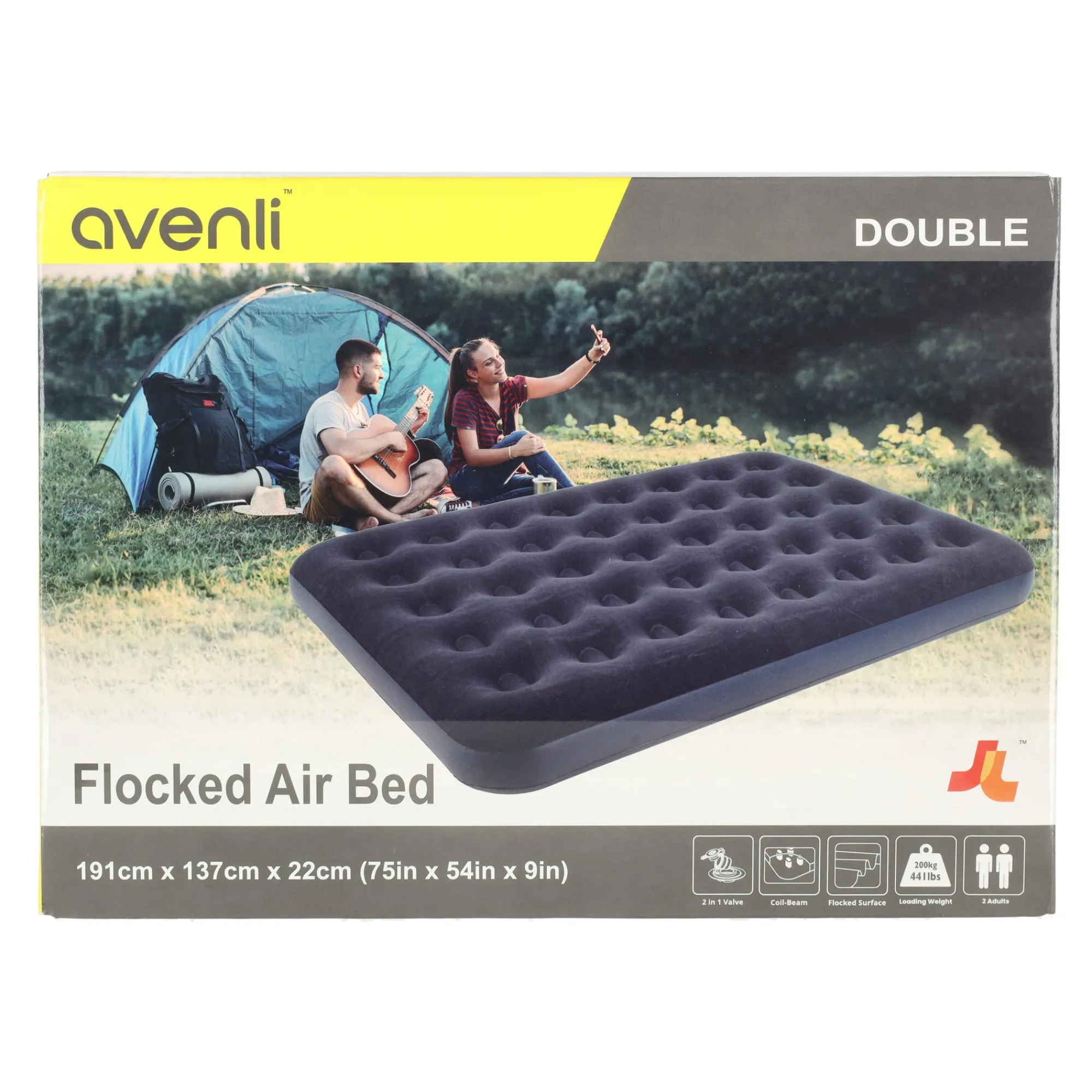 Avenli Slaapzakken En Luchtbedden<Luchtbed 2pers 191 x 137 x 22 cm Jilong