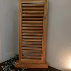O'malley Woondecoratie<Luik hout op voet 30 x 42 cm naturel