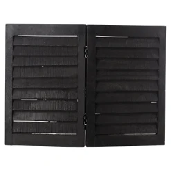 O'malley Woondecoratie<Luik hout 40 x 30 cm zwart