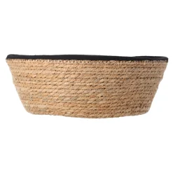 Woondecoratie<Mand Groise 40 cm zwart/naturel
