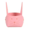 Pasen|Woondecoratie<Mand konijn 19cm roze