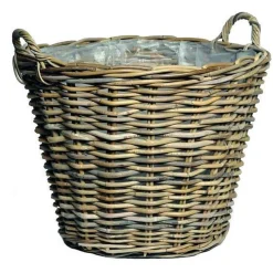 Mega Collections Tuindecoratie<Mand riet Lana natural 35 cm