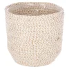 Woondecoratie<Mand wit 18 x 18 cm