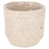 Woondecoratie<Mand wit 16 x 16 cm