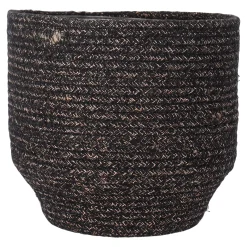 Vazen En Potten<Mand zwart 18 x 18 cm