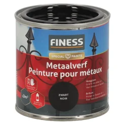 Finess Lakken<Metaalverf hoogglans zwart 9005 250