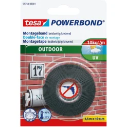 Tesa Bouw<Montagetape outdoor 19mmx1.5M