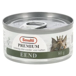 Smulti Kattenvoer<Natvoer kat slices eend 80g
