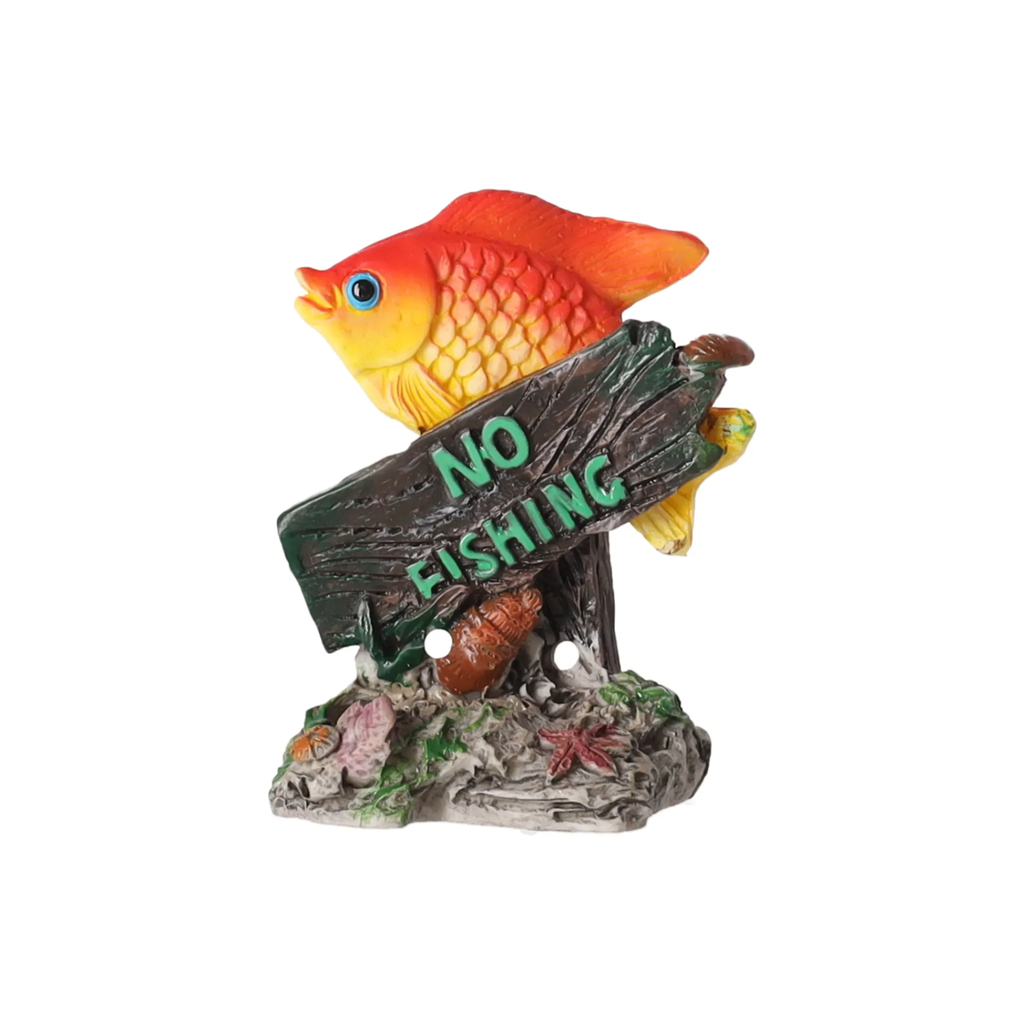 Flamingo Aquariumdecoratie En Accessoires<No fishing-borden decoratie