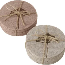 Boltze home Koken & Tafelen<Onderzetters Graser vilt 10 cm 6st. 2 assorti