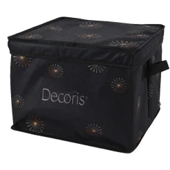 Decoris Kerstballen<Opbergdoos kerstbal polyester