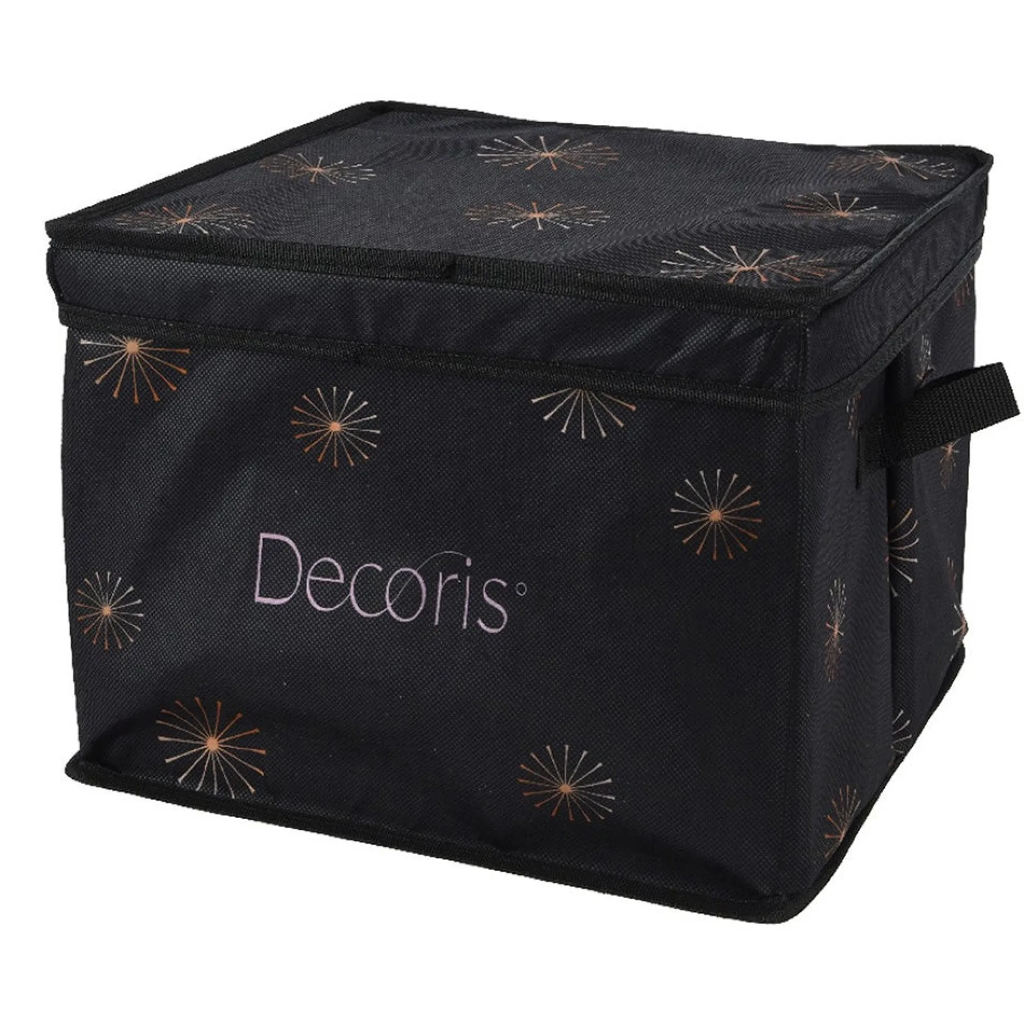Decoris Kerstballen<Opbergdoos kerstbal polyester