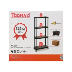 Toomax Opbergen<Opbergrek uni pro met 4 planken