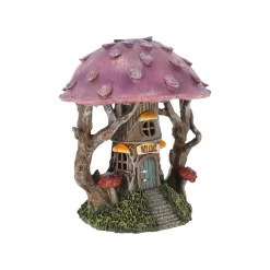 Van Cranenbroek Woondecoratie|Tuindecoratie<Paddenstoel huis LED 25 cm