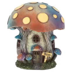 Van Cranenbroek Tuindecoratie|Woondecoratie<Paddenstoel huis LED 20cm