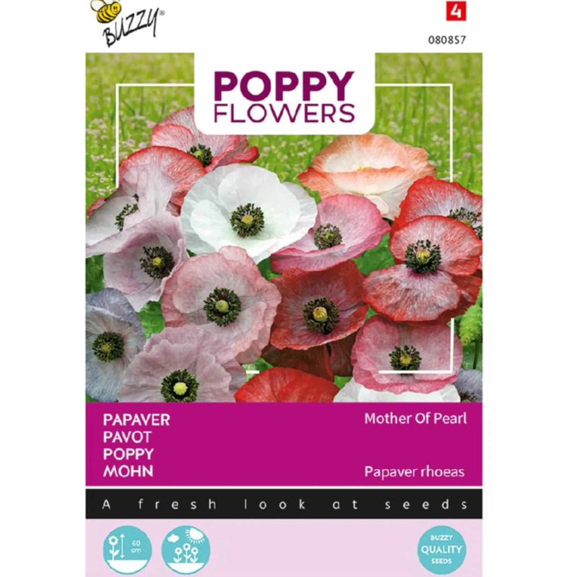 Buzzy Moestuin<Papaver Mother of Pearl