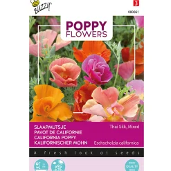 Buzzy Moestuin<Papaver Thai Silk