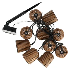 O'malley Buitenverlichting|Buitenverlichting<Partylight solar 10LED Warm Wit
